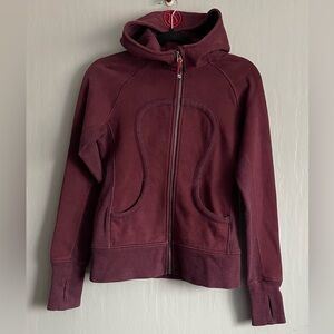 Lululemon Women’s Bordeaux Drama Scuba Hoodie II Size 6 Full Zip Hooded Jacket